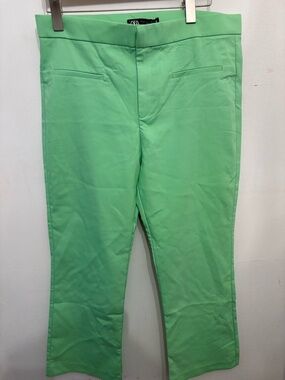 Zara Mint Green Cropped Trousers